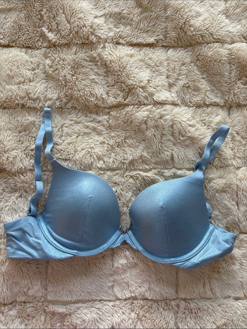 Light Blue Smooth T-Shirt Push Up Bra - Women Intimates